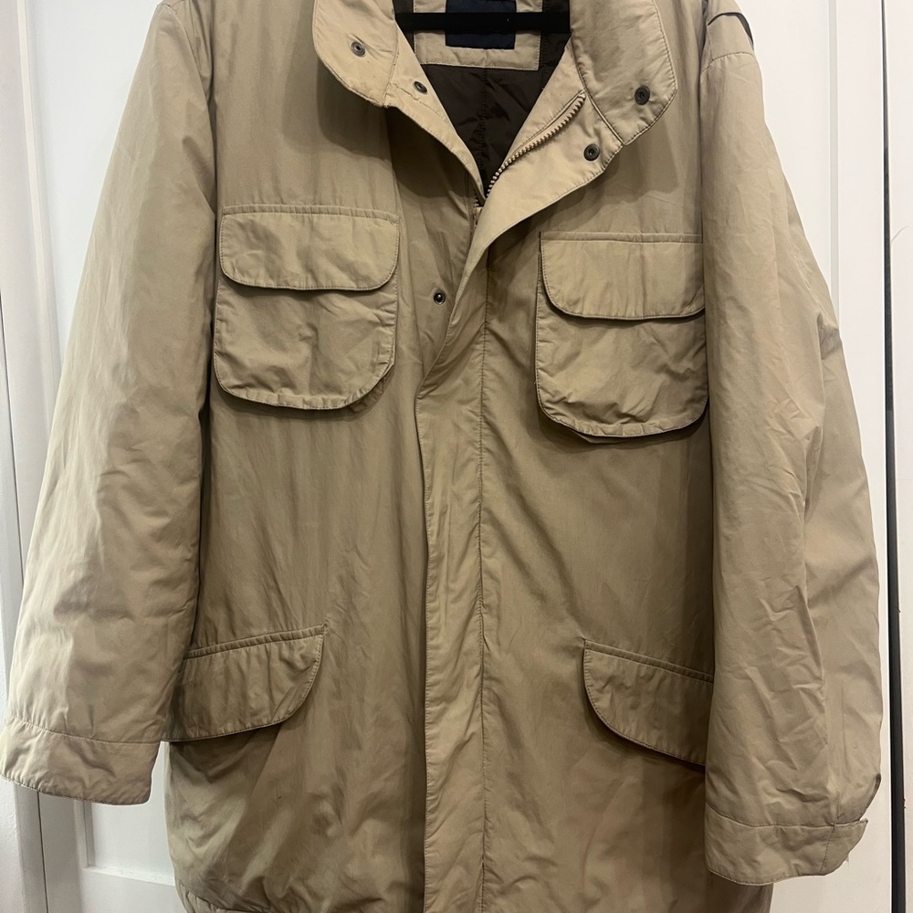 Ermenegildo Zegna Tan Military Field Jacket